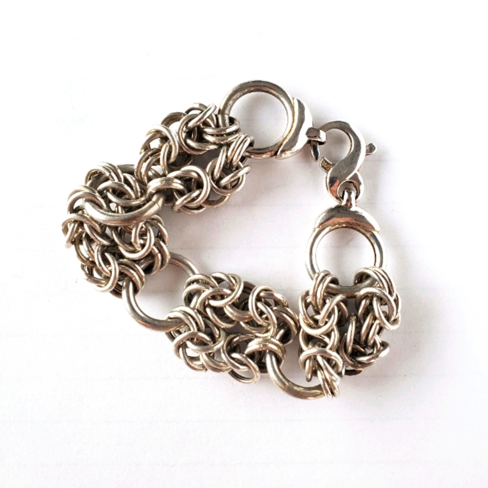925 silver link bracelet